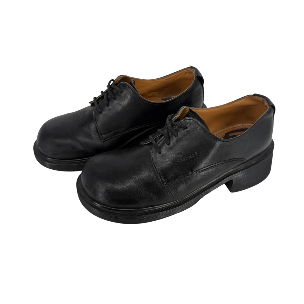 Dr. Martens 8461 Women UK 6 US 7 Black Leather Oxfords Made England VTG 3 Eye